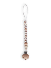 Afbeelding in Gallery-weergave laden, Chewie Clip Silicone Beads | Mon Fleur | Brown Flower
