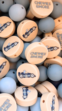 Carica l'immagine nel visualizzatore di Gallery, Chewie Clip Silicone Beads Dino &amp; Racecar
