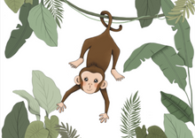 Afbeelding in Gallery-weergave laden, Jungle Monkey card
