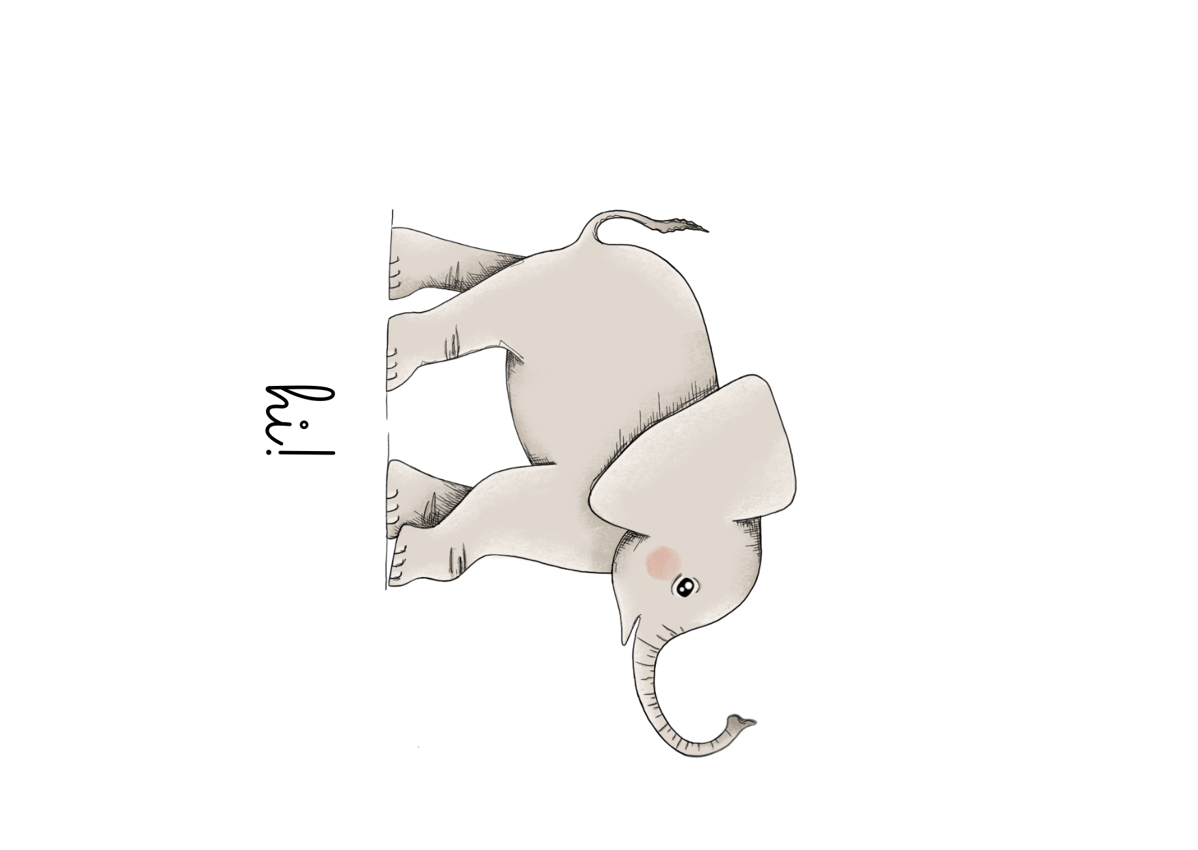 Load image into Gallery viewer, Elephant Baby card