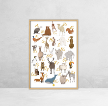 Charger l&#39;image dans la galerie, Dieren Letter Poster in 2 formaten
